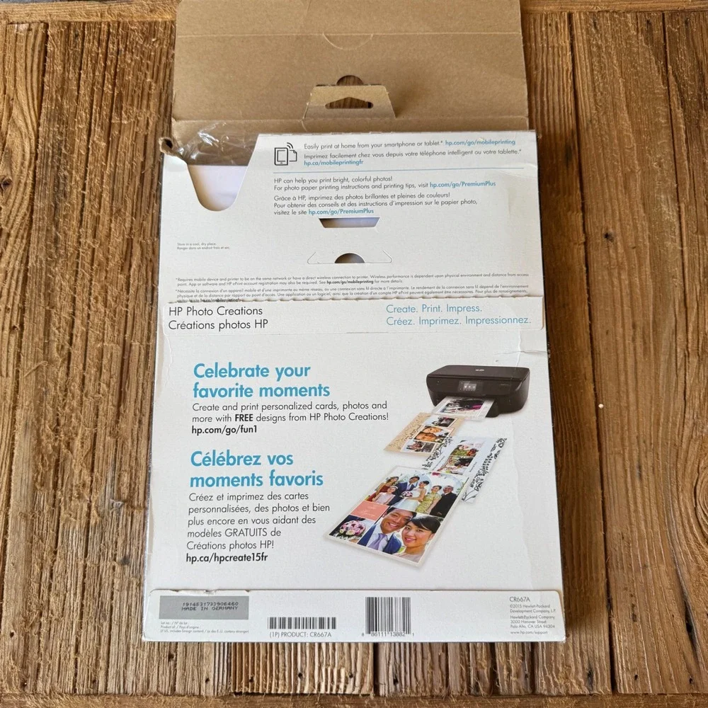 HP Premium Plus Photo Paper Soft Gloss 8.5x11 46 Sheets CR667A Inkjet 80lb